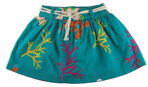 saia verde infantil