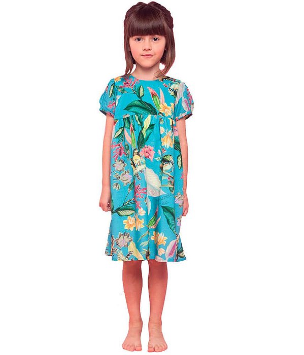 vestido infantil viscose