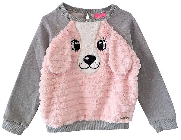 Blusa de moletom infantil Momi Cachorrinho pelo - Kids na Net - A sua Loja online de Produtos Infantis e bebês