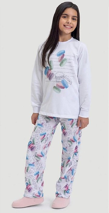 Pijama infantil Dedeka Moletinho flanelado Macarons - Kids na Net - A sua  Loja online de Produtos Infantis e bebês