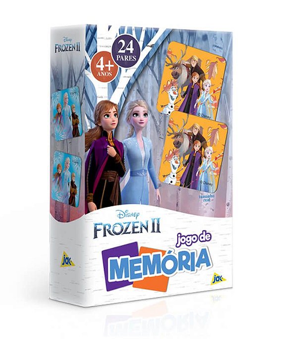 Jogo De Memória - Frozen 2 - Disney - Jak 24 Pares Toyster