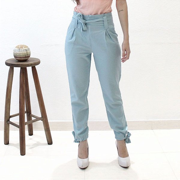 calça de linho alfaiataria