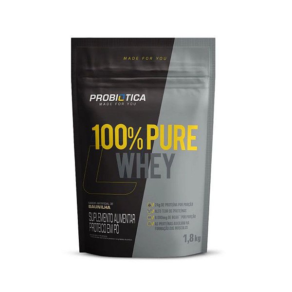 100% Pure Whey 1,8Kg - Probiótica