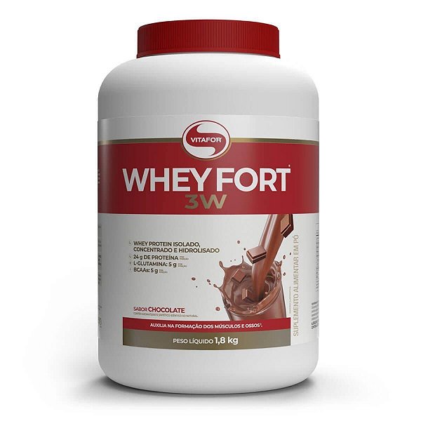Whey Fort 3W - 1800g - Vitafor