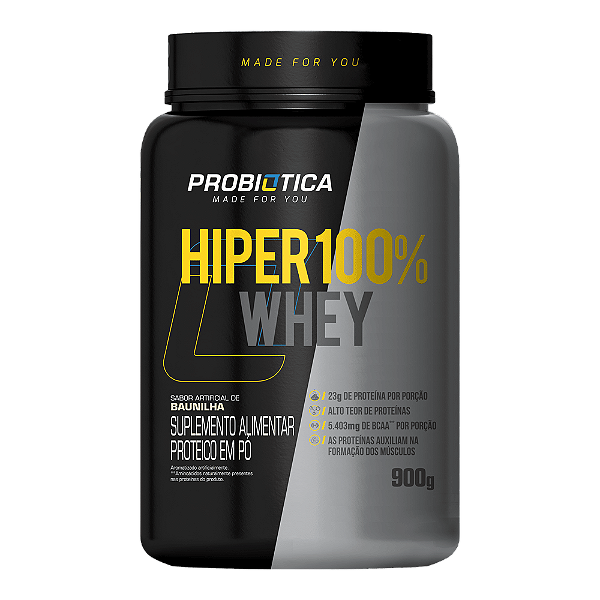 Hiper 100% Whey (900g) - Probiótica