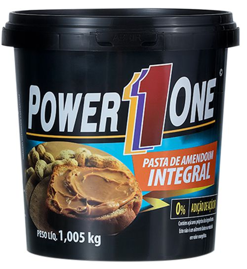 Pasta de Amendoim Integral (1Kg) - Power One - Hiper Pump Suplementos