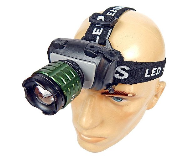 Lanterna Tática de Cabeça / Capacete Profissional 617.000 Lumens Zoom  Ajustável Bateria Recarregável LED Q5 - LanternaTatica.com - Lanternas  Táticas, Lanternas de LED, Lanternas de Caça, Lanternas para Pesca,  Lanternas de Cabeça e mais!