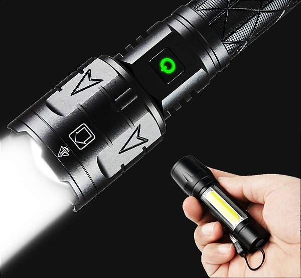 Lanterna Tática Viking II 9.500.000 Lumens LED CULPM1 V3 Sabre de Luz Longo Alcance 2000m Super Potente