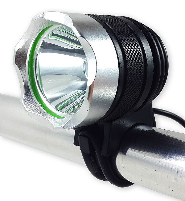 Farol Bike Profissional Monster 3.610.000 Lumens Led T6 Com Bateria de 6 Células + Sinalizador Traseiro