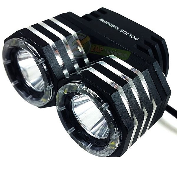 Farol Para Bike Monster 2 Leds T6 L2 mais 24 Leds auxiliares 750.000 Lumens Super Potente