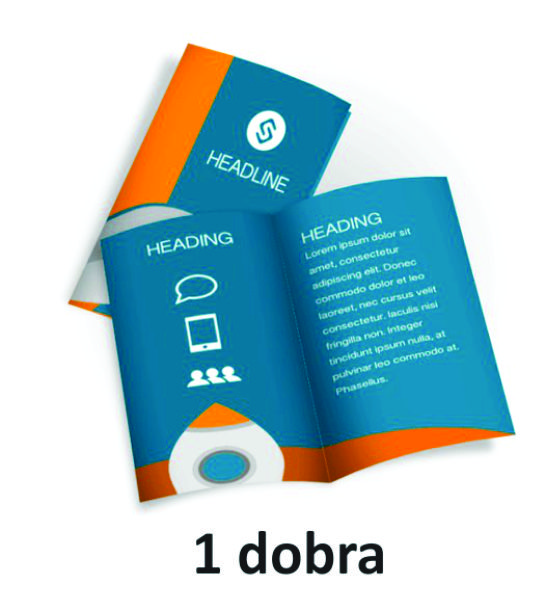 Folder couchê 115g -  01  ou 02 dobra - 1000 unidades