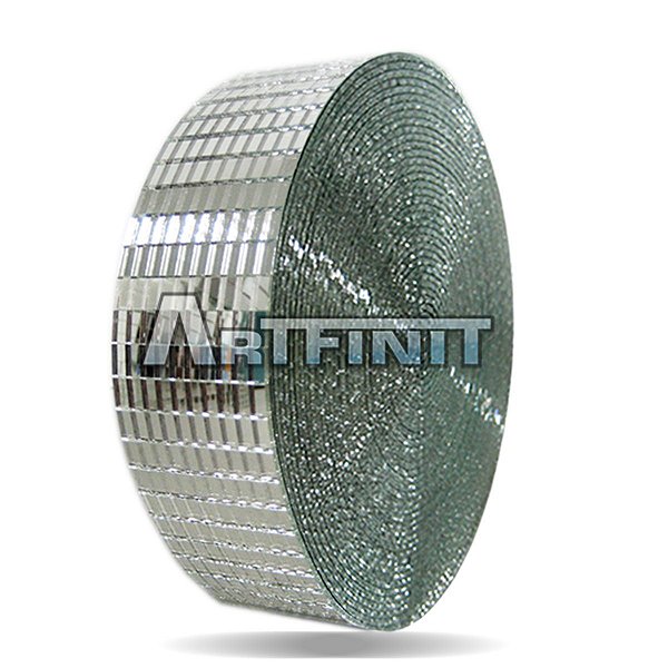 Rolo de Fita Espelho (4x8mm) -  Material de Vidro 2 mm - Ideal para Artesanato - Mosaico - Decoração Geral.