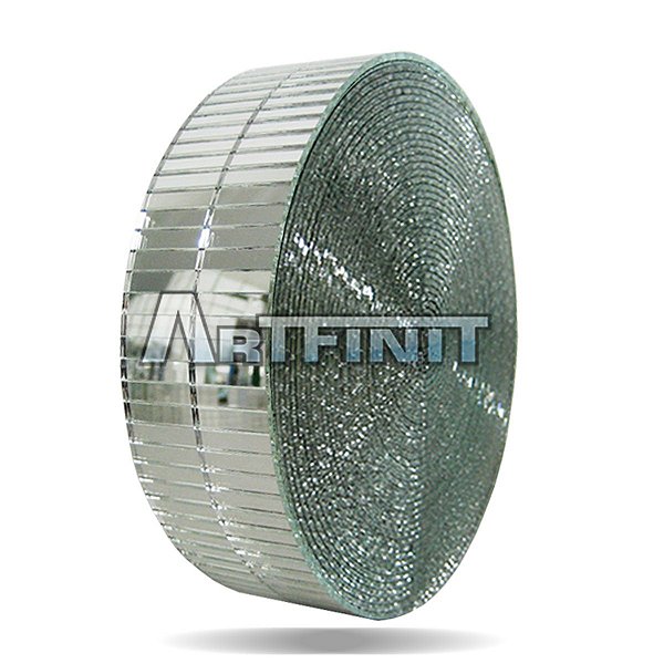 Fita de Espelho (05x20x2) - Material de Vidro 2 mm - Ideal para Artesanato - Mosaico - Decoração Geral.