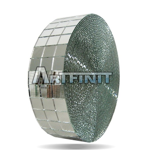 Faixa de Espelho (1,5x1,5cm) - Material de Vidro 2 mm - Ideal para Artesanato - Mosaico - Decoração Geral.