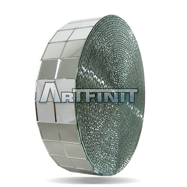 Faixa de Espelho (2x2cm) - Material de Vidro 2 mm - Ideal para Artesanato - Mosaico - Decoração Geral.