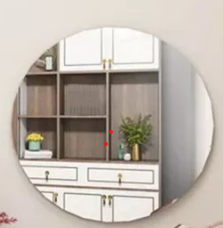 Espelho Redondo 10 centimetros "Autocolante" - Veja a Descrição Abaixo