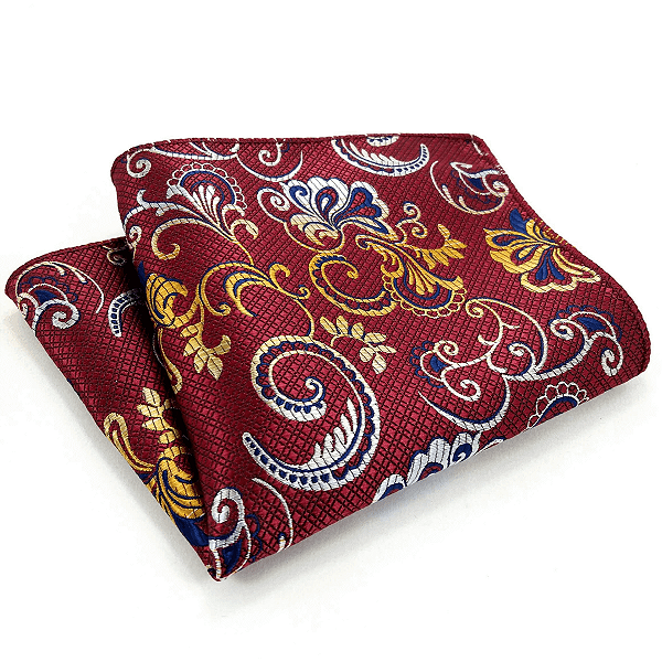 Lenço de Bolso Masculino Marsala Premium