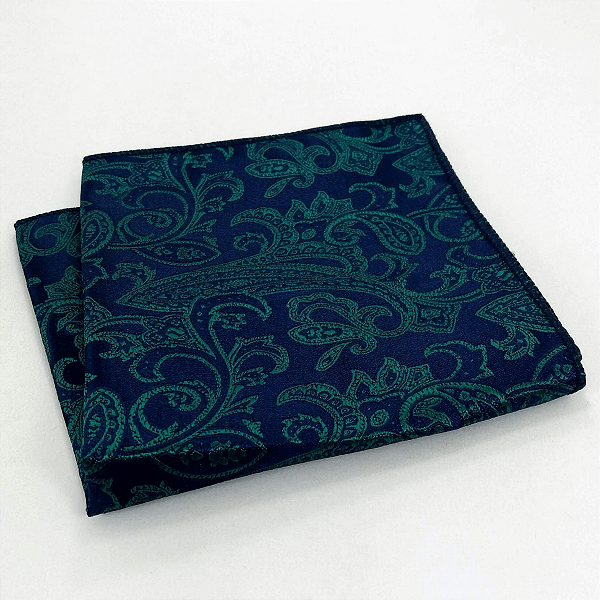Lenço de Bolso Masculino Social Verde Premium