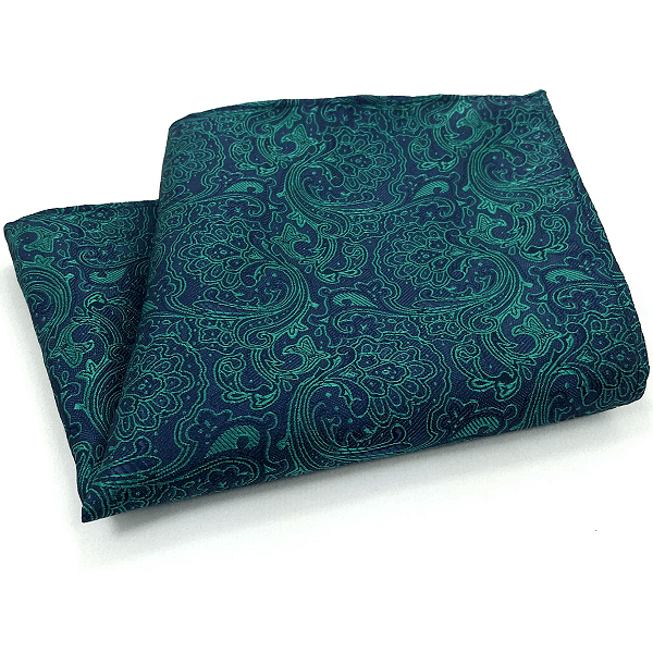 Lenço de Bolso Masculino Social Verde Premium