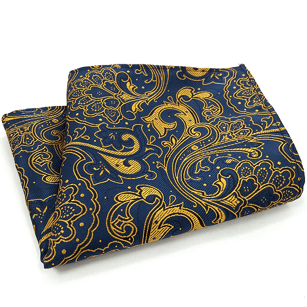 Lenço de Bolso Masculino Social Amarelo Premium