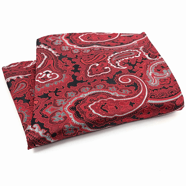 Lenço de Bolso Masculino Vermelho Premium