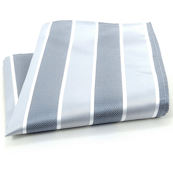 Lenço de Bolso Masculino Social Terno Cinza