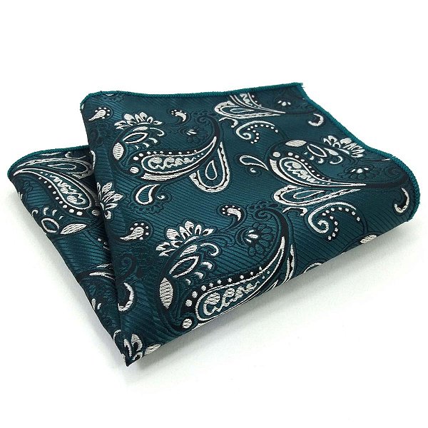 Lenço de Bolso Masculino Social Terno Verde