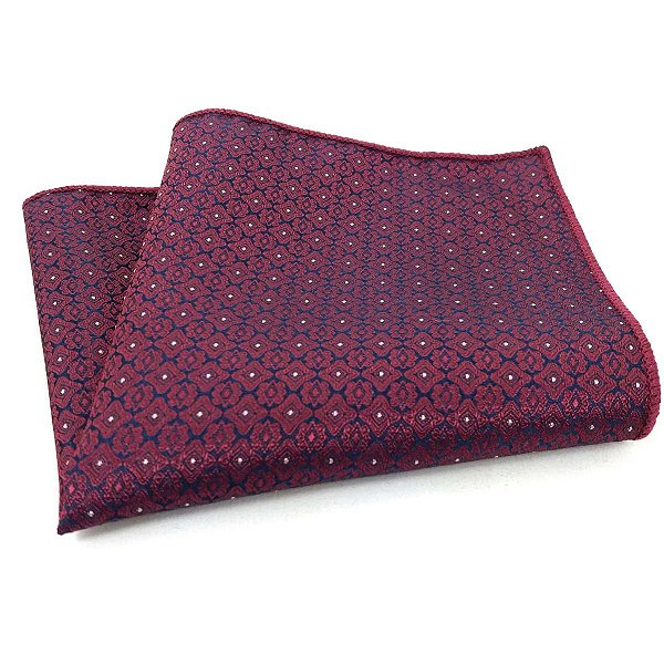 Lenço de Bolso Masculino Social Terno Marsala