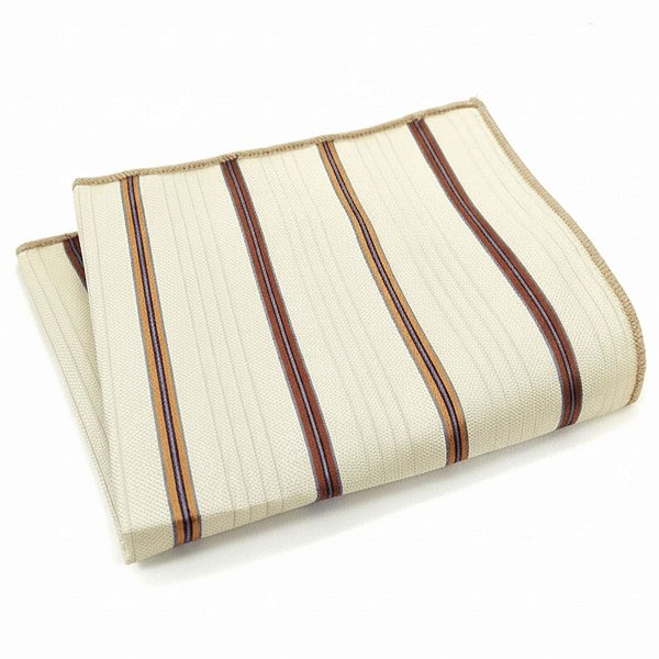 Lenço de Bolso Masculino Social Terno Bege