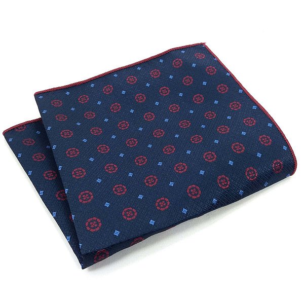 Lenço de Bolso Masculino Social Terno Azul Marinho