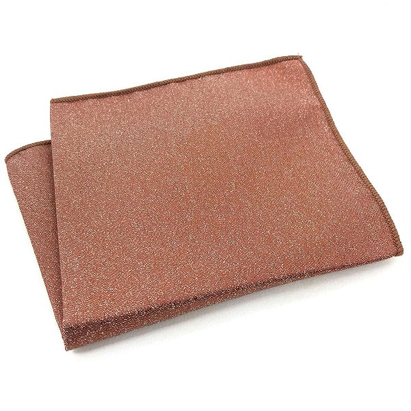 Lenço de Bolso Masculino Social Terracota