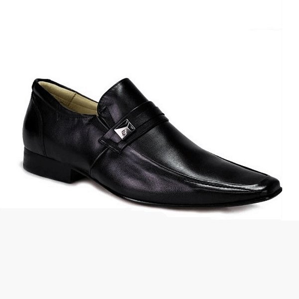 Sapato Social Masculino Couro Preto Premium O Gravateiro