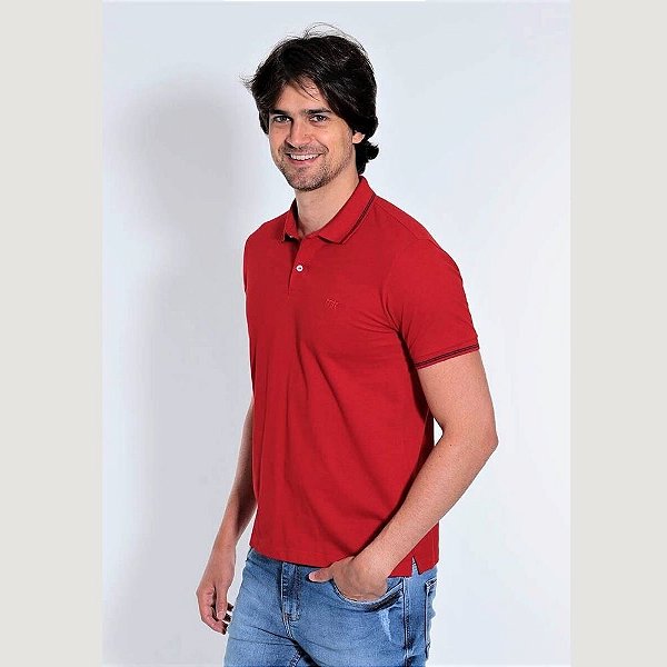 Camisa Polo Masculina Vermelha Metropolitan - O Gravateiro - Gravatas,  Acessórios e Moda Masculina