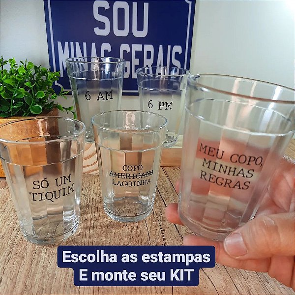 Kit 6 Unidades Copo Americano - Promoção