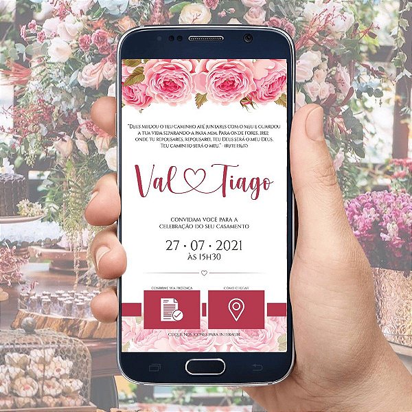Convite De Casamento Digital / Virtual Interativo