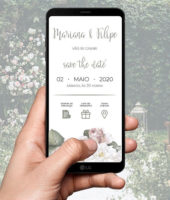 Convite De Casamento Digital / Virtual Interativo