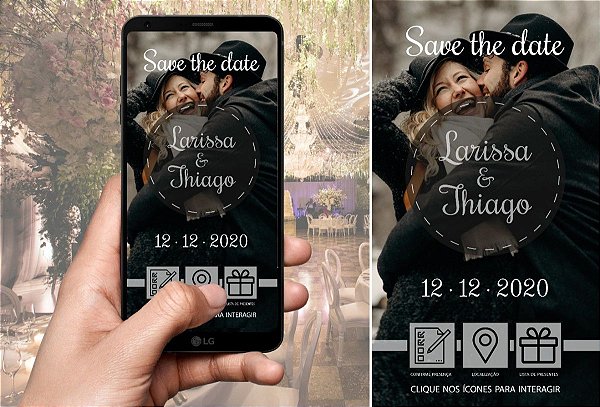Convite De Casamento Digital / Virtual Interativo