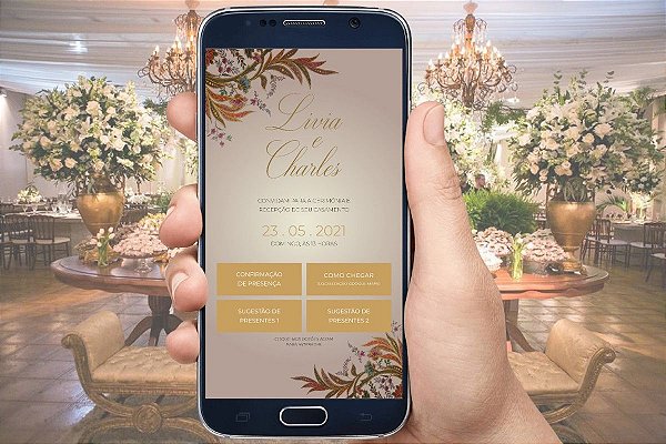 Convite De Casamento Digital / Virtual Interativo