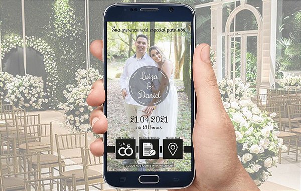 Convite De Casamento Digital / Virtual Interativo