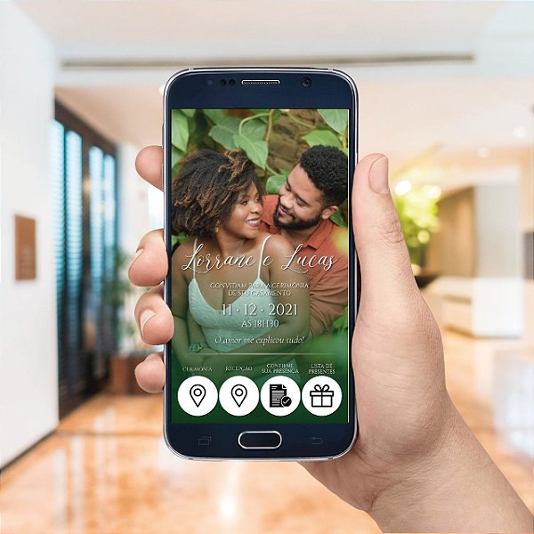 Convite De Casamento Digital / Virtual Interativo