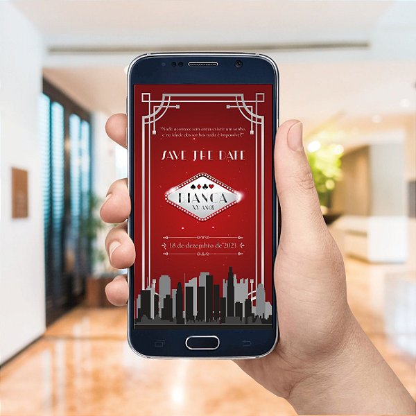 Convite De Debutante Digital Save The Date