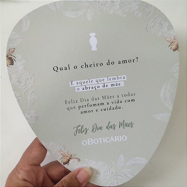 Ventarola Leque Personalizado Corporativo O Boticário