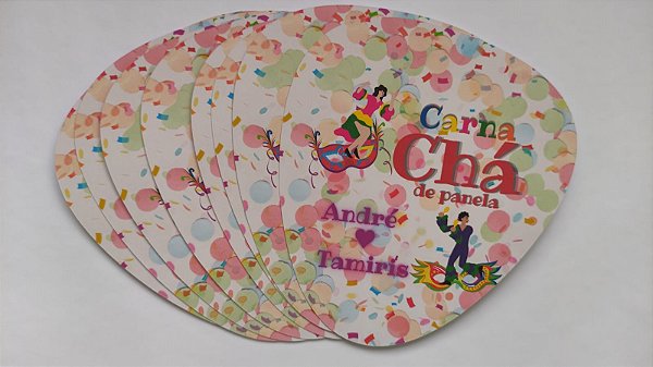 Ventarola Personalizada Chá de Cozinha / Carnaval