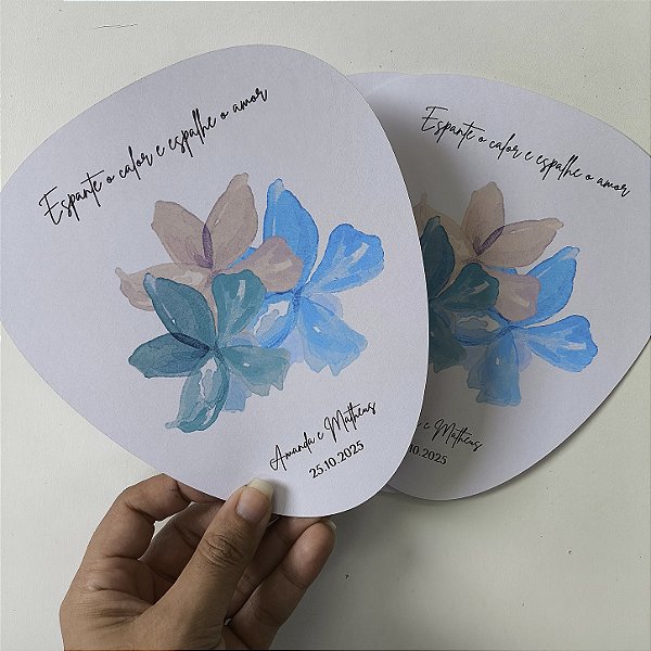 Ventarola Leque Personalizado Casamento