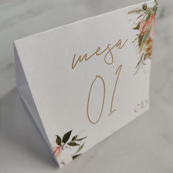 Numeração De Mesa / Marcadores De Mesa Personalizados Terracota