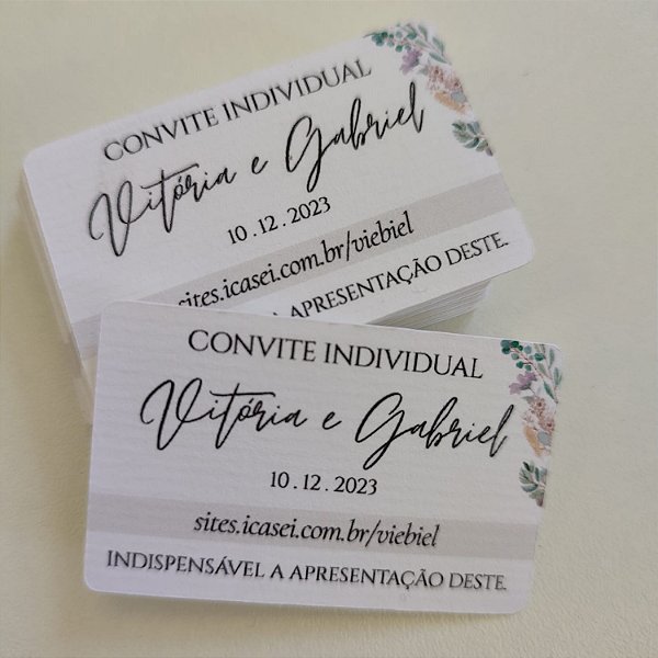 Convite Individual Personalizado