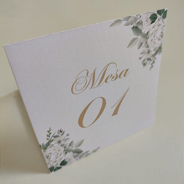 Numeração De Mesa / Marcadores De Mesa Folhagem