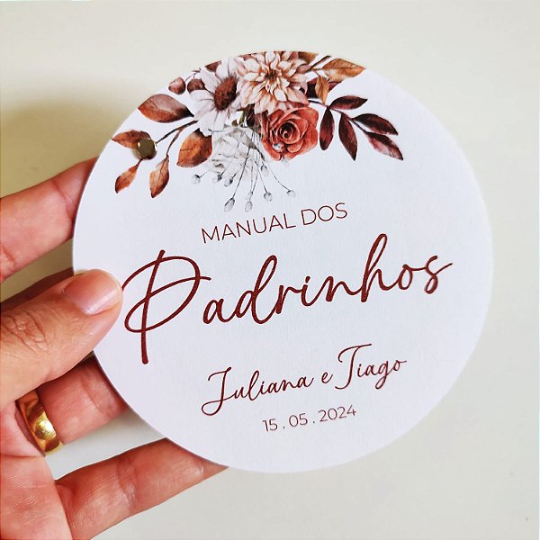 Manual de Padrinhos Redondo Boho Chic