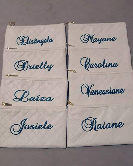 Nécessaire Carteira Personalizada Verde Turquesa