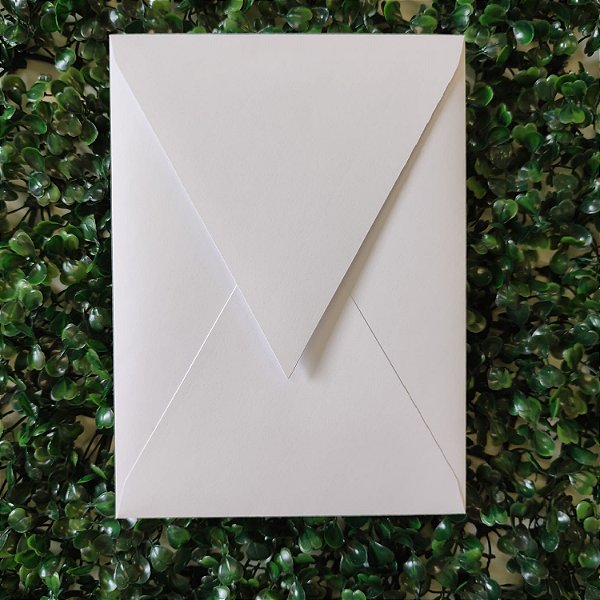 Envelope Vertical Para Convites Branco Fosco